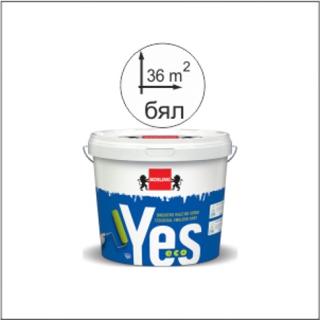 Yes Eco Emulsion Paint/Латекс Йес 0,75л. Бял цвят